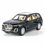 1/24 BMW X7 maasturi sulamist automudel valatud ja m&auml;ngus&otilde;idukid metallist m&auml;nguautomudeli kollektsioon heli ja valguse simulatsioon laste m&auml;nguasjad kingitus must