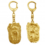 Yorkshire Terrier, Yorkie II - Gilded key ring with dog, handbag decoration, luxury accessory by Art-Dog brand