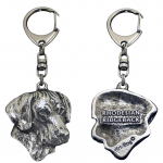 Rhodesian Ridgeback, African Lionhound, African Lion Dog - Silver-plated key ring with dog, handbag decoration, backpack pendant by Art-Dog brand