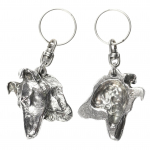 Collie Smooth - Silver-plated pendant with a dog in a decorative box, handbag decoration, backpack pendant by Art-Dog brand