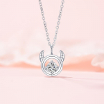 Originaalse disainiga kaheteistk&uuml;mne t&auml;htkujuga S&otilde;nni kaelakee naistele, kerge luksuslik ni&scaron;i temperament roostevabast terasest rangluukett