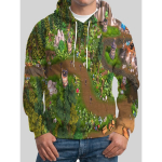 L&otilde;vi 3D-prindiga meeste kapuuts vabaaja s&uuml;gistalvine loom hunt pullover kapuutsiga pikkade varrukatega mood trend Spordir&otilde;ivad dressipluus S