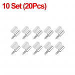 10 isekeermestavat kruvikihilist plaadihoidjat riidekappi vaheseina kronsteinid, fikseeritud kruvidega riiuli tugipulgad koos libisemiskindlate varrukatega