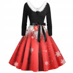 Naiste vintage pikkade varrukatega j&otilde;ulutr&uuml;kk 1950. aastate koduperenaise &otilde;htupeokleit M lilla