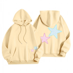 Naiste mood Naiste kerge pikkade varrukatega taskutega pullover Preppy graafiline kapuuts S ts&uuml;aan