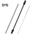 1 komplekt praktilisi kohvimasina puhastuskomplekte, madalal temperatuuril vastupidav ainulaadne roostevabast terasest piimatoru ja puhastusharja tarvikute komplekt tumehall v&auml;rv