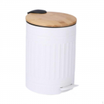 3L Step Trash Can for Waste Management in Home Office Laundry Room valge