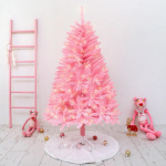 Kirsi&otilde;ie roosa j&otilde;ulupuu kaubanduskeskuse aken j&otilde;ulukaunistus terava lameda peaga kr&uuml;pteering j&otilde;ulusimulatsiooni kaunistuspuu 60*13cm roosa