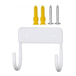 Seinale kinnitatav triikimislaua hoidik Tugev kandev&otilde;ime, roostekindel korrosioonikindel, lihtne paigaldada triikrauda hoidja riidepuu konks valge