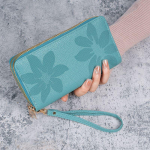 Naiste pikk rahakott Pu nahast kaardihoidja, suure mahutavusega multifunktsionaalne m&uuml;ndikott Sidur rahakott telefoni k&auml;ekott pruun