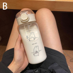 Multikas veepudel &otilde;lgedega armsa plastikust joogipudeliga Kaasaskantav lekkekindel joogin&otilde;u piimakohvi tee joomiseks