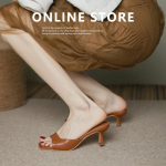 Mood P&auml;ris Nahast K&otilde;rged Kontsad Naiste Mood Lehma Nahast K&otilde;rged Kontsad Sandaalid Naiste Suvised V&auml;lisandaalid Naiste Kingad Daamide Kingad 34 pruun