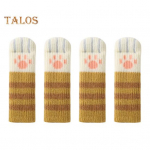 4 tk Toolijalgakatted M&uuml;ra summutavad tooli m&ouml;&ouml;bel Sokid Libisemiskindlad Kassik&auml;pp Tool Jala Sokid Lauajala Kaitse Sokid P&otilde;randakaitsed must