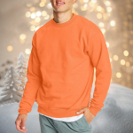 Meeste vabaaja mood, mugav &uuml;hev&auml;rviline &uuml;mara kaelusega pullover dressipluus L sinine