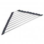 Valamu &auml;ravoolurest Smooth Edge K&ouml;&ouml;gitarvikud Roostevastased Lihtne Paigaldamine Valamu S&auml;ilitamine Drenaažirest Suurep&auml;rane &auml;ravool ilma deformatsioonita must