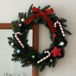 35 cm Christmas Wreath Xmas Garland Parties Supplies Wall Festival Holiday Tree Pendant