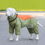 Talvised suured koerariided, soojad lemmikloomade kombinesoonid jakk Paks kost&uuml;&uuml;m keskmise suurusega koertele, karvkate pluss fliisist riided Doberman Golden 20