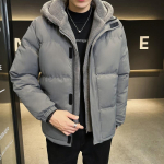 Talvine puuvillane mantel meeste kapuutsiga vabaaja soe puuvillane mantel meeste mantel L khaki