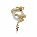 Zodiac Dragon Copper Pross Meeste ja naiste tippklassi &uuml;likond Pin Pross S&uuml;gis- ja talvemantli aksessuaaride trend kuld