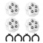 4 tk isekleepuv rattaga seade pr&uuml;gikast hoiukast m&ouml;&ouml;blit liikuv ratas universaalne kuulrulli liugur 360-kraadine p&ouml;&ouml;rlev kleepuv rihmaratas 4pcs with brakepats