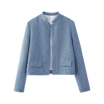 S&uuml;gisesed Kuldsete Litritega L&otilde;dvad Joped Naistele S&auml;rtsakad Pikkade Varrukatega Vabaaja Bomberjoped Taskutega Naiste Moodsad Mantlid XS