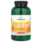 Swanson, C-1000, C-vitamiin, kibuvitsamarjad, 1000 mg, 250 kapslit