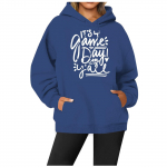 Pusad teismelistele t&uuml;drukutele pikkade varrukatega kirjatr&uuml;kiga vabaaja graafilised kapuutsid, n&ouml;&ouml;riga pullover Armas &uuml;lisuur kapuuts L