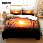 P&auml;ikeseloojangu Voodipesukomplekt Tekikotikomplekt 3d Voodipesu Digitaaltr&uuml;kk Voodipesu Queen Size Voodipesukomplekt Moedisain EU single(135x200cm)