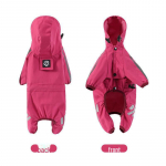 Veekindel neljajalgse koera vihmamantel igas suuruses &ndash; ideaalne &otilde;ues vihmastel p&auml;evadel S roosa