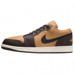Air Jordan 1 Low SE Flax Baroque Brown Meeste Tossud Vintage-Coral Black HQ3603-201 44.5
