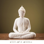 Tathagata Buddha Kuju Skulptuur, &Scaron;akjamuni Suur Buddha Kuju, Keraamiline Lambiringel, Elutuba Viirukihoidja Veranda, Kodu Kaunistus