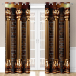 Luksuslik moslemi ramadaani festivali Rooma postvarjundiga kardinate aknakardinate komplekt elutoa magamistoa dekooriks 2 t&uuml;kki tasuta saatmine W50H160(CM)x2pcs&Grommet Top
