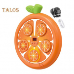 Fruit Music Boxing Machine koos kinnastega Seinale kinnitatav Bluetooth-&uuml;hilduv reguleeritav nutikas LED-poksitreening Sihtm&auml;rk Poksipadi Kodune j&otilde;usaalitreening Sweet Orange