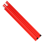 DOD Telgi Tarp Pole Komplekt 2 tk koos vaiade, k&ouml;ie ja hoiukotiga Punane (u.) L&auml;bim&otilde;&otilde;t 1,5 x Pikkus 170cm XP-01R