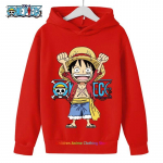 Anime Luffy kapuutsiga pusa lastele, One Piece dressipluus, mantel beebipoistele ja -t&uuml;drukutele, soe kampsun, s&uuml;gisriided 150