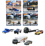 Hot Wheels Team Transport Valik miniautod x4 komplekt KARP aastat vana ja [2 m&uuml;&uuml;k] [3 &uuml;les] 986T-FLF56 gray