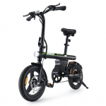 isinwheel U1 kaasaskantav elektrijalgratas, 250 W 36 V 7,8 Ah aku, 14-tollised t&auml;iskasvanute elektrijalgrattad must