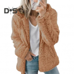 Naiste talvine &scaron;erpafliisist l&uuml;hike jope kapuutsiga lukuga kardigan mantel Soe vabaaja massiivne pl&uuml;&uuml;sist tuulekindel jope s&uuml;gistalveks S punane