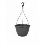 ARTEVASI Pot de fleurs suspendu ALGARVE - Gris anthracite - 8L - 31 x 31 x 20,5 cm