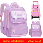 25 uut kerget suure mahutavusega k&auml;ruga koolikotti 1.-6. klassi poistele ja t&uuml;drukutele Single Backpack lilla