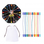 1 komplekt Laste N&ouml;&ouml;ride Harutamise M&auml;ng Keerutatud N&ouml;&ouml;ri S&otilde;lmede V&auml;ljakutse Lauam&auml;ng Loogiline M&otilde;tlemine Interaktiivne Hariv Elastne N&ouml;&ouml;r Lahtis&otilde;lmitav M&auml;nguasi