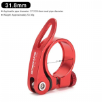 RIDERACE 31,8/34,9 mm jalgrattaistme klamber kiirkinnitusega alumiiniumsulamist MTB BMX maantee m&auml;gijalgratta istmeposti kinnitusega sadulalukk must