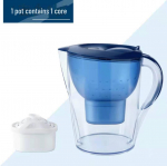 Kodumajapidamises kasutatava veefiltriga veekeetja (2,5L/3,5L/3,6L/4,2L) Katlakivi eemaldamiseks, kloori eemaldamiseks, steriliseerimiseks ja kloori v&auml;hendamiseks 3.5L, five cores per pot sinine