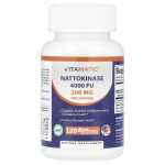 Vitamatic, Nattokinase, 200 mg, 120 DRcaps&reg; Hypromellose Capsules (100 mg per capsule)