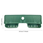 Silikoonist segisti matt n&otilde;udepesuseebi k&auml;snahoidja segisti k&auml;epidemega tilgakogumisaluse matt koos valamukorpusega, k&ouml;&ouml;givalamu tarvikute vidinate jaoks roheline