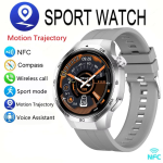 Uus Watch GT 5 Pro Spordi Nutikellad Meestele GPS J&auml;lgimine Kompass Altimeeter Veekindel Bluetooth K&otilde;ne NFC Nutikas K&auml;ev&otilde;ru Silicone h&otilde;be