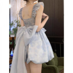 V&auml;ike Haldjas Sinine Seljatu Vibu Tutu Kleit - Printsess S&uuml;nnip&auml;eva V&auml;ljaanne Small prantsuse sinine v&auml;rv