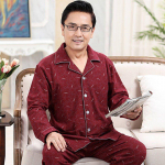 Meeste 100% puuvillased pikkade varrukatega pidžaamad &ndash; kevade ja s&uuml;gise stiil, noorte ja keskealiste talvine kodur&otilde;ivaste komplekt XXXL