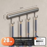 Torustamiseta seinale kinnitatav alumiiniumist k&ouml;&ouml;giriiul konksudega