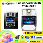 TOYOUSONIC 2 Din Android13 Chrysler 300C 2004-2011 jaoks Autoraadio Multimeediapleier GPS-navigatsioon Autoradio Carplay Peaseade